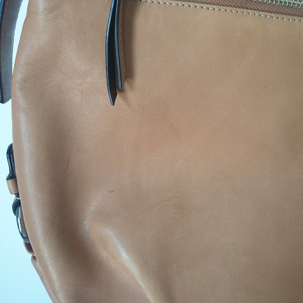 Coach Duffle Camel Leather Crossbody / Shoulder Bag Convertible F15064 - Picture 10 of 12